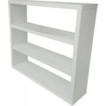 Puro High Gloss Wooden White Bookcase White