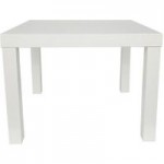 Puro Wooden High Gloss End Table White