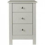 Florence 3 Drawer Bedside Cabinet Grey