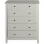 Florence 2 Over 4 Chest of Drawers Grey
