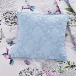 Heavenly Hummingbird Square Cushion Blue