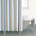Nautical Bold Stripe XL Shower Curtain Blue