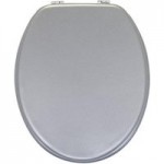 Shimmer MDF Toilet Seat Silver