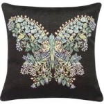 Butterfly Tapestry Cushion Multi coloured