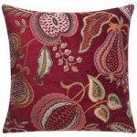 Summer Fruits Red Cushion Cover Red
