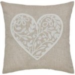 Vintage Heart Natural Cushion Natural