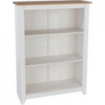 Quitman Capri 3 Shelf Low Bookcase White