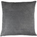 Chenille Charcoal Spot Cushion Charcoal