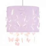 Butterfly Cut Out Pendant Shade Purple