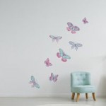 Butterfly Wall Stickers Pink