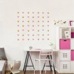 Hearts Wall Stickers Pink