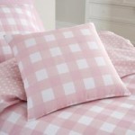 Gingham Pink Reversible Cushion Pink