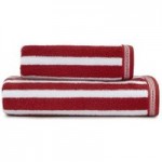 Nautical Bold Stripe Red Towel Red