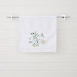 Dorma Botanical Embroidered Guest Towel White