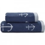 Anchor Blue Bath Towel Blue