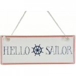 Hello Sailor Plaque Blue