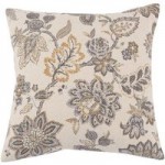 Jacobean Floral Grey Cushion Grey