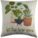 Let the Love Grow Cushion Green