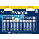Varta High Energy 12 AA Batteries Blue