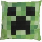 Minecraft Square Cushion Green/Black