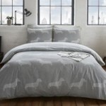 Racing Green Newsprint Grey Reversible Duvet Cover and Pillowcase Set Grey