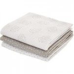 Bear Hugs Pack of 3 Muslins Natural