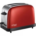 Russell Hobbs Colours Plus 2 Slice Flame Red Toaster Red