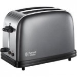 Russell Hobbs Colours Plus 2 Slice Storm Grey Toaster Grey