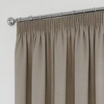 Tyla Natural Blackout Pencil Pleat Curtains Natural