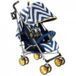 My Babiie MB02 Blue Chevron Stroller Blue