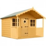 5ft x 6ft Cubby Shiplap Playhouse Pink