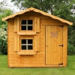 5ft x 7ft Snowdrop Double Storey Playhouse Natural