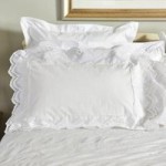Dorma Alice White Border Oxford Pillowcase White