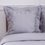 Dorma Liliana Continental Square Pillowcase Grey