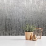 Lustre Foil Texture Silver Wallpaper Silver