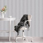 Tweed Stripe Soft Grey Wallpaper Grey