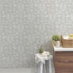 Woodland Grey Wallpaper Grey