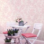 Vintage Lace Marshmallow Wallpaper Pink
