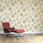 One Leaf Russet Wallpaper Brown