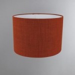 Made To Order 25cm Drum Shade Linoso Cayenne