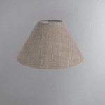 Made To Order 25cm Tapered Shade Linoso Taupe