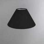 Made To Order 25cm Tapered Shade Linoso Charcoal