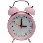 Traditional Pink Alarm Clock Pink