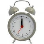 Traditional Grey Alarm Clock Grey