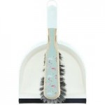 Sorbo Flamingo Dustpan and Brush Set Blue/White