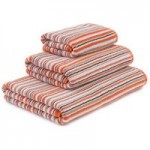 Stripes Orange Towel Orange