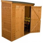 6ft x 3ft Winchester Wooden Overlap Storage Shed Brown