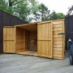4ft x 6ft Winchester Wooden Overlap Bike Store Natural