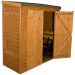 6ft x 3ft Winchester Wooden Overlap Storage Shed Natural