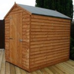 5ft x 7ft Winchester Wooden Overlap Apex Shed Brown